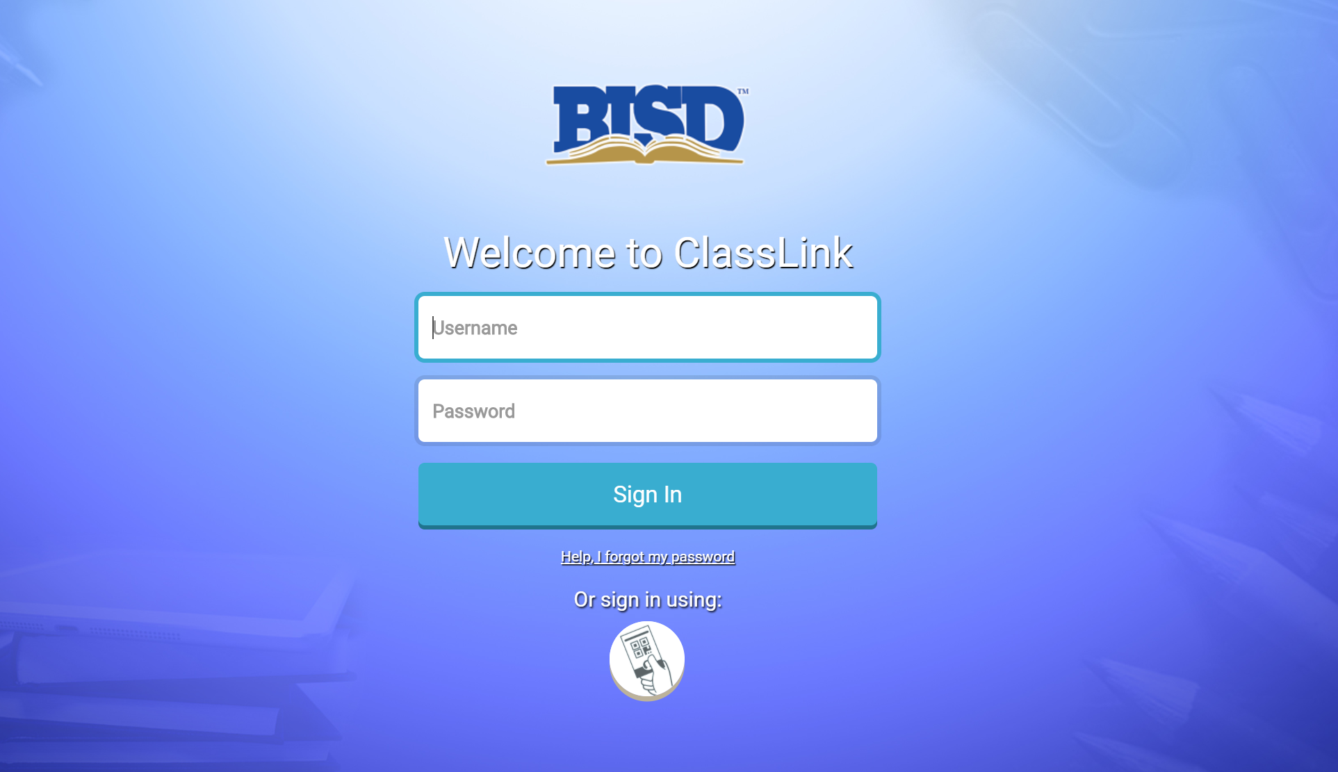 BISD Portal login screen.PNG